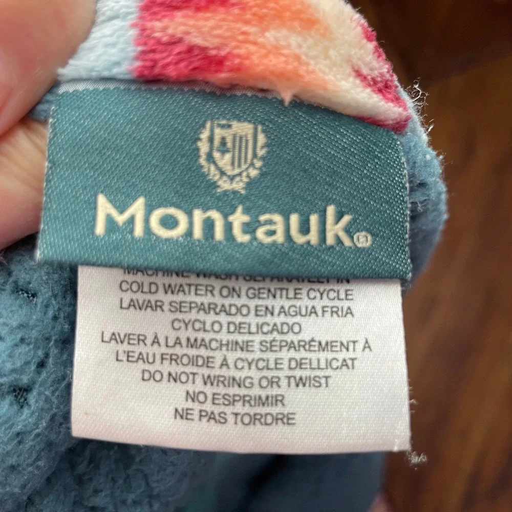 Montauk Southwestern Deer Throw Blanket Aztec Stripe Pine Tree Sherpa Fleece